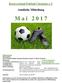 Kreisverband Fußball Chemnitz e.v. Amtliche Mitteilung. M a i