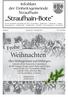 Infoblatt der Einheitsgemeinde Straufhain. Straufhain-Bote