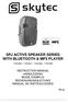 SPJ ACTIVE SPEAKER SERIES WITH BLUETOOTH & MP3 PLAYER