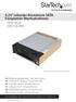 5,25 robuster Aluminium SATA- Festplatten-Wechselrahmen