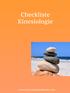 Checkliste Kinesiologie