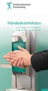 Händedesinfektion. Information für Patienten, Angehörige und Besucher