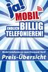Mobil telefonieren zum Discount-Tarif Preis-Übersicht