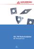 CBN / PKD Wendeschneidplatten. CBN / PKD indexable inserts