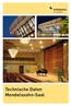 Technische Daten Mendelssohn-Saal
