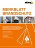 MERKBLATT BRANDSCHUTZ