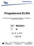 Progesterone ELISA. Enzymimmunoassay zur quantitativen Bestimmung von Progesteron in humanem Serum und Plasma.