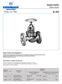 Absperrventile Globe valves. Nr Absperrventile in Durchgangsform. Globe valves in straight-through type