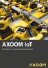 AXOOM IoT. Die Industrie 4.0-Lösung für Maschinenhersteller