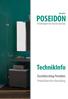 POSEIDON. TechnikInfo. Duschbeschlag Poseidon. Produktübersicht+Bemaßung. Technologien für Dusche und Bad