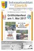 Informationsblatt. Grillhüttenfest am 1. Mai für deneinrich. Ab Uhr an der Grillhütte Oberfischbach!
