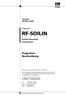 Fassung Oktober 2008 RF-SOILIN. Boden-Bauwerk- Interaktion. Programm- Beschreibung. Alle Rechte, auch das der Übersetzung, vorbehalten.