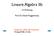 Lineare Algebra IIb Vorlesung - Prof. Dr. Daniel Roggenkamp. Klausuren: LAIIb, LAII (Lehramt): Freitag Uhr