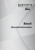 BionX. Benutzerinformation