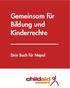 Gemeinsam für Bildung und Kinderrechte. Dein Buch für Nepal