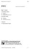 FIFO. Inhalt / Contents. Standard Software for Simatic S7. Standard-Software für Simatic S7. A. Beschreibung (deutsch)