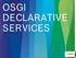 OSGI DECLARATIVE SERVICES