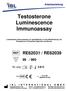 Testosterone Luminescence Immunoassay