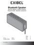 Bluetooth Speaker Bluetooth-högtalare Bluetooth-høyttaler Bluetooth-kaiutin Bluetooth-Lautsprecher