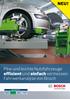NEU! Pkw und leichte Nutzfahrzeuge effizient und einfach vermessen: Fahrwerkanalyse von Bosch. Prüftechnik