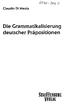 Die Grammatikalisierung deutscher Präpositionen