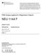 NEU 1144 F. PSM-Zulassungsbericht (Registration Report) /00. Stand: SVA am: Lfd.Nr.: 61