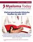 Myeloma Today. Vielversprechende klinische Studien im Jahr 2017 SEITE 3