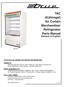TAC (Kühlregal) Air Curtain Merchandiser Refrigerator Parts Manual