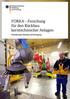 FORKA Forschung für den Rückbau kerntechnischer Anlagen. Förderkonzept: Rückbau und Entsorgung