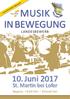 MUSIK IN BEWEGUNG LANDESBEWERB 10. Juni 2017 St. Martin bei Lofer Beginn: 14:00 Uhr / Eintritt frei