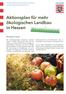 Aktionsplan für mehr ökologischen Landbau in Hessen