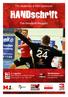 TSV Anderten & HSV Hannover HANDschrift. Das Handball-Magazin. Vereinsnews Mini-Handballer spielen begeistert mit