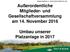 Achimer Golfclub e.v. / Golf in Achim GmbH & Co. KG Außerordentliche Mitglieder- und Gesellschaftversammlung am 14. November 2016