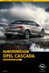 OPEL ORIGINAL ZUBEHÖR Opel Cascada. Produktinformation 09/2013. Service Marketing Empfänger: Geschäftsführer, Serviceleiter, Teileleiter, Verkäufer