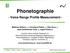 Phonetographie. - Voice Range Profile Measurement -