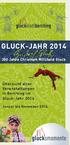 GLUCK-JAHR Jahre Christoph Willibald Gluck. Übersicht aller Veranstaltungen in Berching im Gluck-Jahr 2014