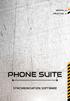MANUAL_EN ANLEITUNG_DE PHONE SUITE SYNCHRONISATION SOFTWARE