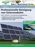 Professionelle Reinigung von Solarmodulen