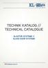 Technik katalog // technical catalogue. GlasTür-systeme // Glass Door systems
