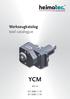 Werkzeugkatalog tool catalogue YCM BMT 65 NT 2000 Y / SY NT 2500 Y / SY