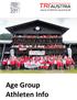 Age Group Athleten Info