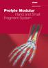 Leibinger Micro Implants. Profyle Modular Hand and Small Fragment System
