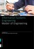 Information Systems Engineering Master of Engineering