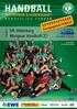 HANDBALL. VfL Oldenburg Merignac Handball MIT ENERGIE & LEIDENSCHAFT SON D E R A U S G A B E. Ausgabe , Uhr
