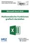 Microsoft Excel 2016 Mathematische Funktionen grafisch darstellen