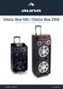 DisGo Box 100 / DisGo Box 2100 Mobile PA-Anlage mit Discolicht + USB + SD + BT