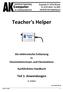 Teacher's Helper. Teil 1: Anwendungen. Die elektronische Entlastung. Chemielehrerinnen und Chemielehrer. Ausführliches Handbuch. für. (3.