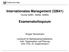 Internationales Management (32641) Examenskolloquium