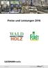 WALD HOLZ. Preise und Leistungen 2016 UND. Eine Unternehmung der. gassmannmedia.ch 1/2015 3/2015. streusalz schadet auch den Bäumen