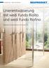 Linienentwässerung mit wedi Fundo Riolito und wedi Fundo Riofino